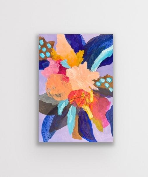 Abstract Floral on Paper